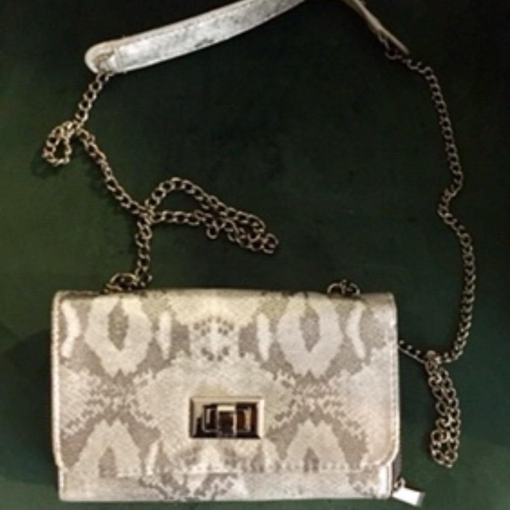 Faux Snake Skin Purse
